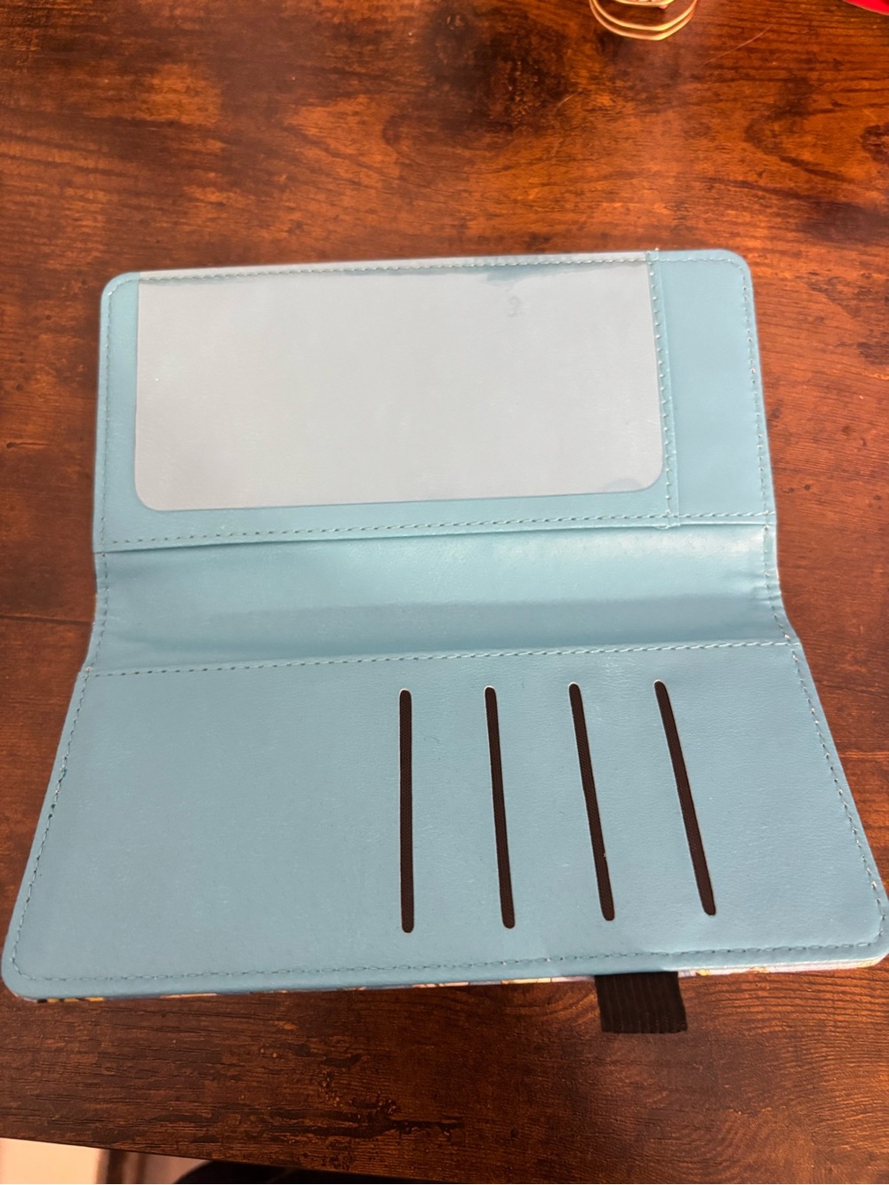 White blossom wallet/checkbook holder - Picture 3 of 11